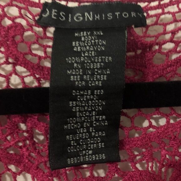 Design History Raspberry Cardigan Size XXL - Picture 3 of 7